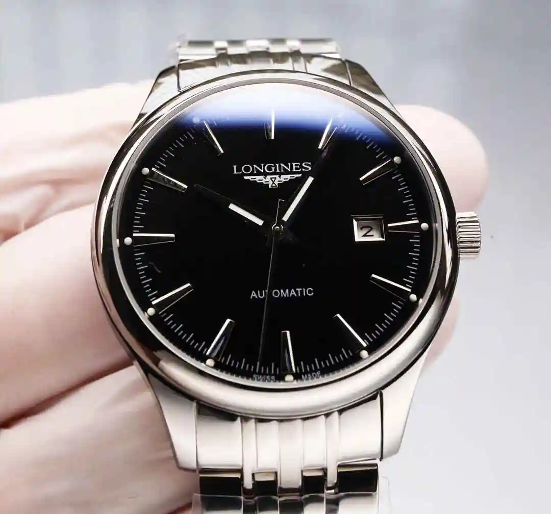 General Watches Longines Watch Men's Watch Paired with Original Fully Automatic Mechanical Movement Top Grade 316 Precision Steel Case with Mineral Super Strong Mirror Diameter 42mm KK05850 view 9