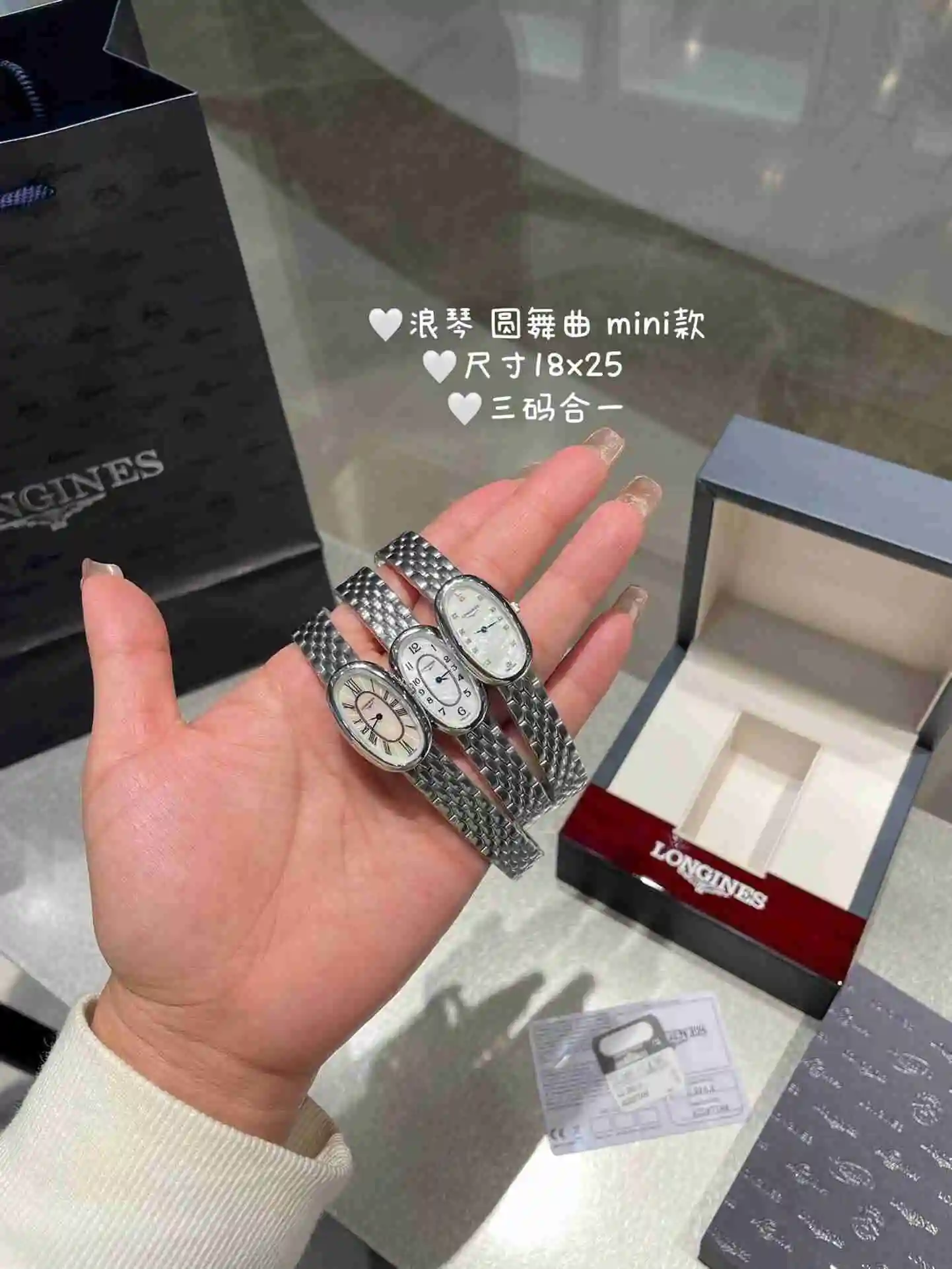 General Watches Longines Watch Women's Watch Paired with Original Fully Automatic Mechanical Movement Top grade 316 Precision Steel Case with Mineral Super Strong Mirror Diameter 18x25cm KK04650 2 view 6