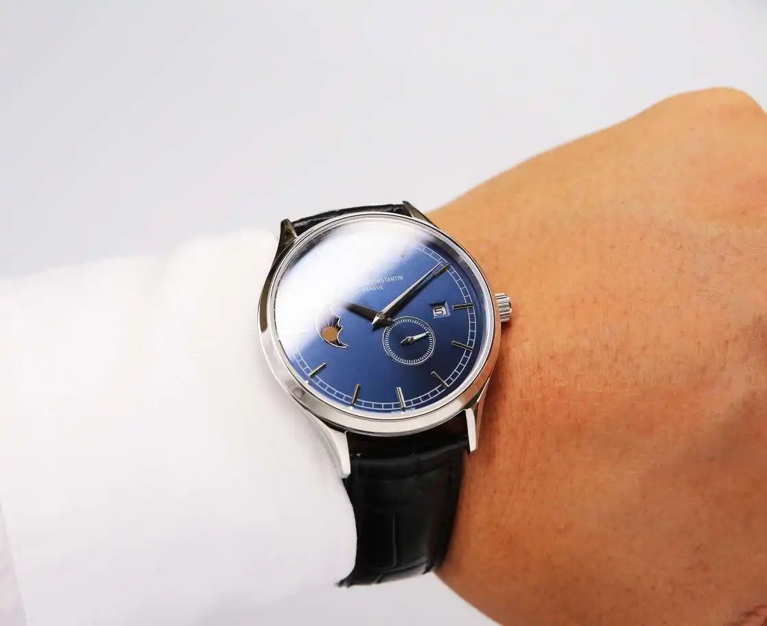 General Watches Vacheron Constantin @Denton watch men's watch with original fully automatic mechanical movement top 316 stainless steel case strap mineral super mirror diameter 40mm KK05850 view 7