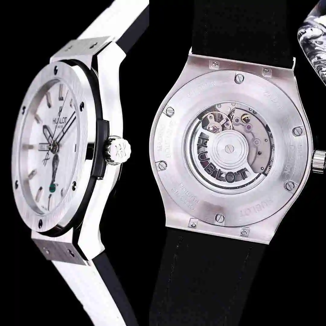 General Watches Hublot Yubo Watch Men's Watch Paired with Original Fully Automatic Mechanical Movement Top Grade 316 Precision Steel Case with Mineral Super Strong Mirror Diameter 45mm KK04150 4 view 2