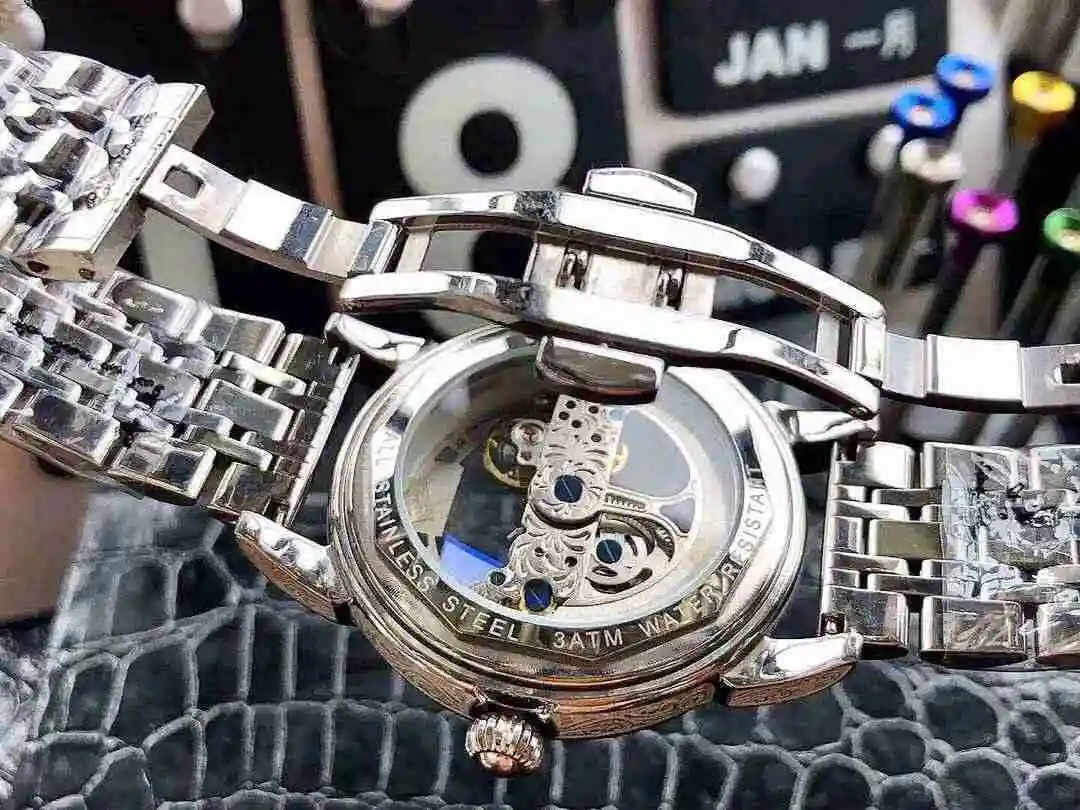 General Watches Longines Watch Men's Watch Paired with Original Fully Automatic Mechanical Movement Top Grade 316 Precision Steel Case with Mineral Super Strong Mirror Diameter 42mm KK05650 view 3