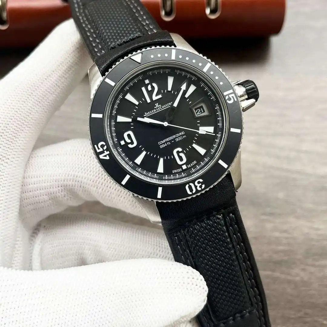 General Watches Jaeger-LeCoultre Watch JI@ men's watch with original fully automatic mechanical movement, top-grade 316 stainless steel case and strap, mineral super mirror, diameter 42mm KK04250 view 9