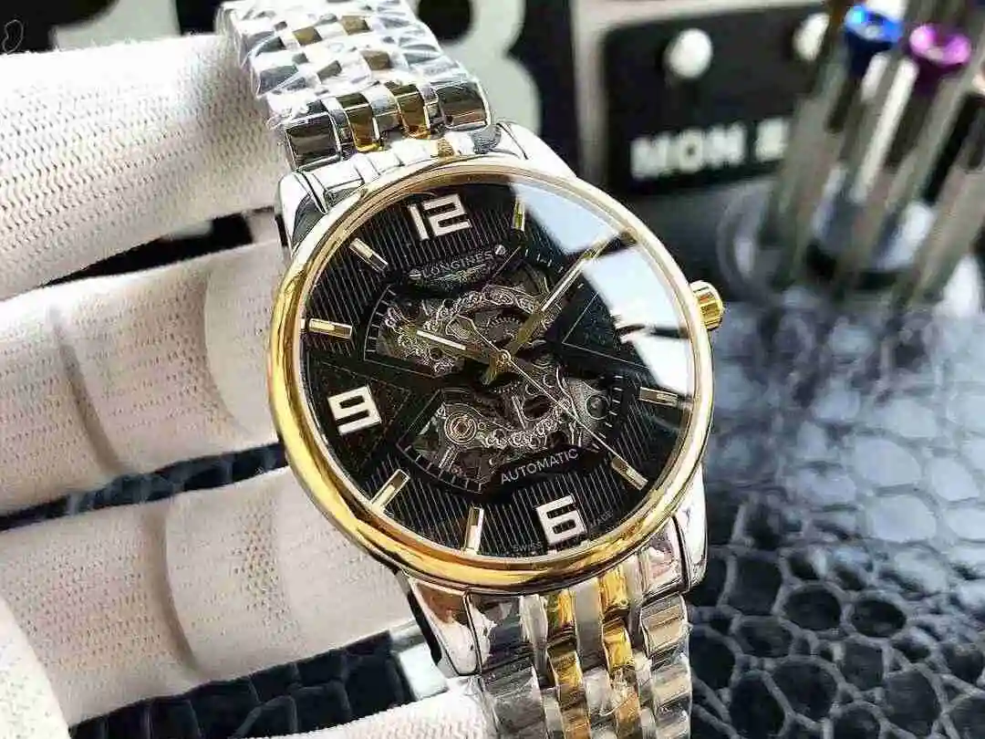 General Watches Longines Watch Men's Watch Paired with Original Fully Automatic Mechanical Movement Top Grade 316 Precision Steel Case with Mineral Super Strong Mirror Diameter 40mm KK04650 1 view 6
