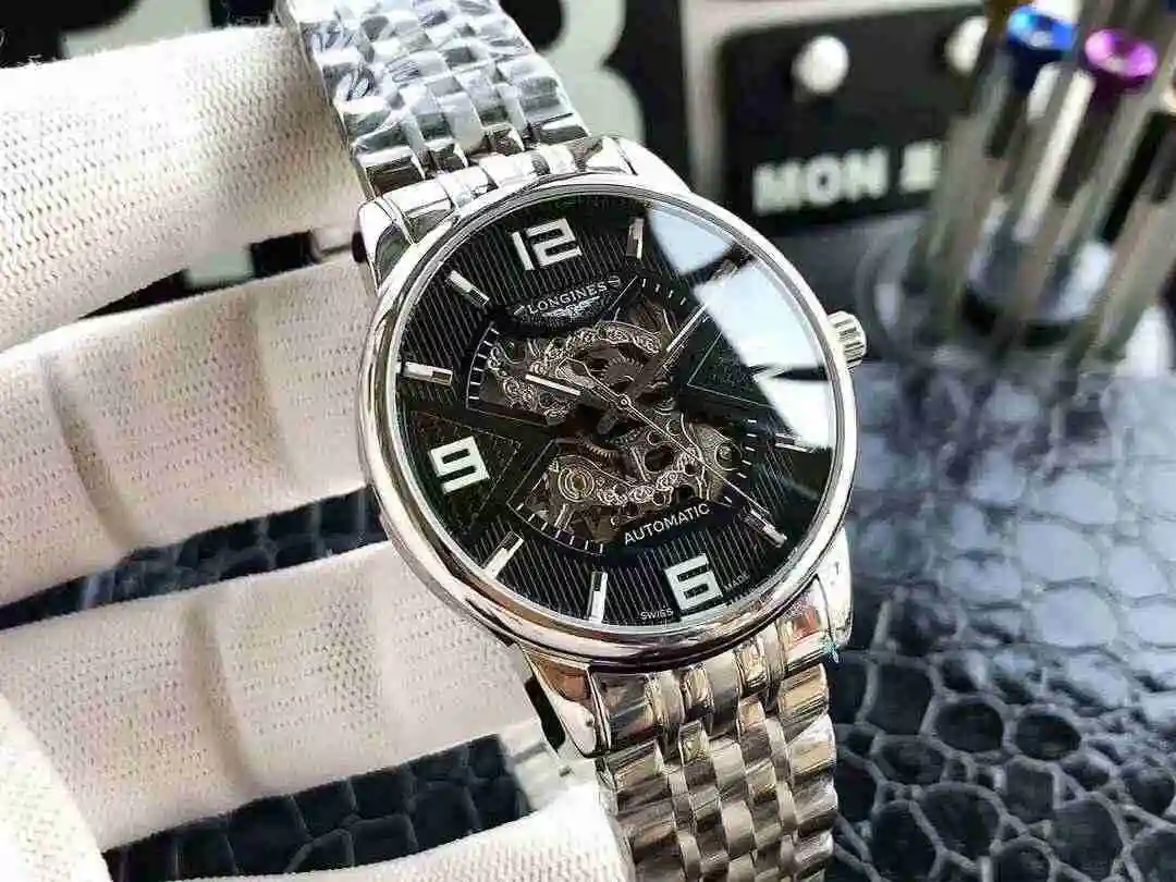 General Watches Longines Watch Men's Watch Paired with Original Fully Automatic Mechanical Movement Top Grade 316 Precision Steel Case with Mineral Super Strong Mirror Diameter 40mm KK04650 1 view 8