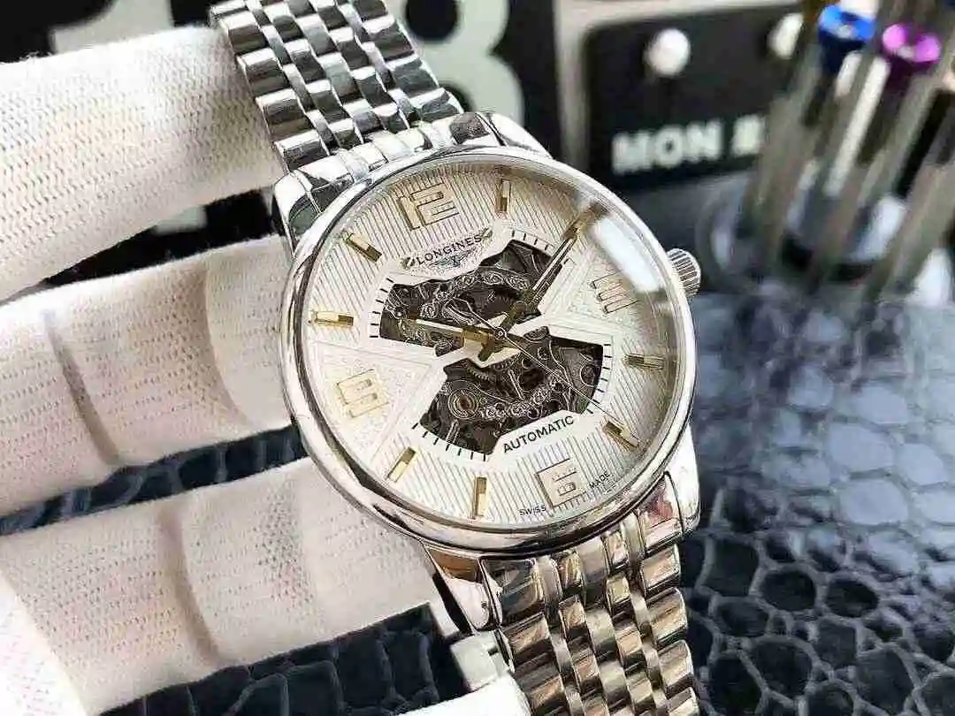 General Watches Longines Watch Men's Watch Paired with Original Fully Automatic Mechanical Movement Top Grade 316 Precision Steel Case with Mineral Super Strong Mirror Diameter 40mm KK04650 1 view 9
