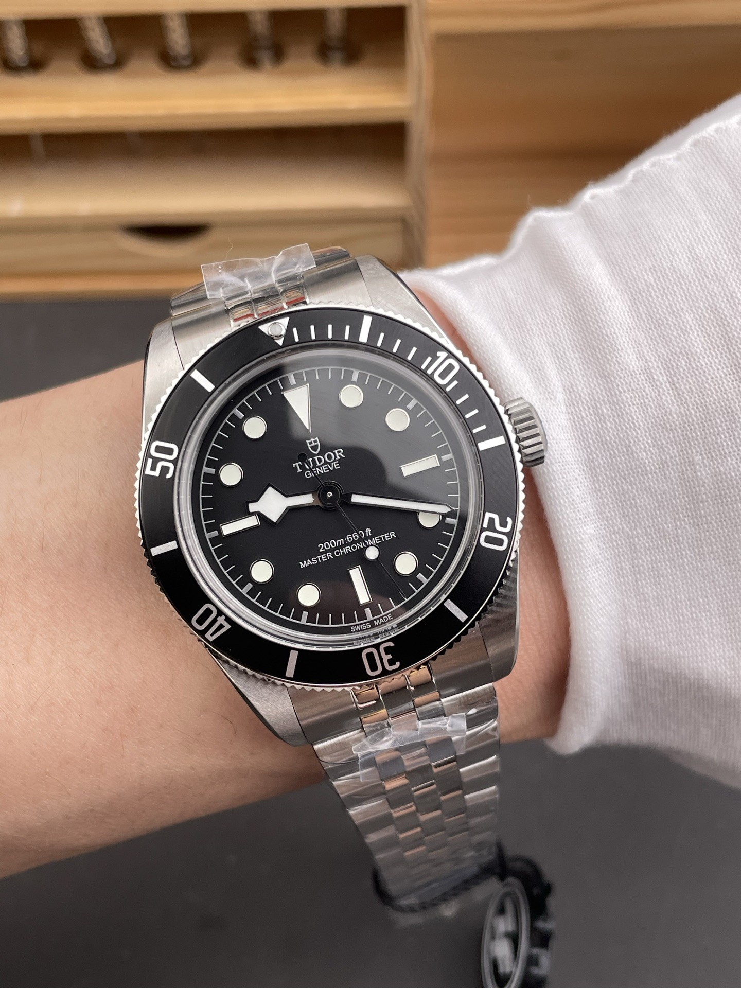 Tudor Black Dial Watch view 9