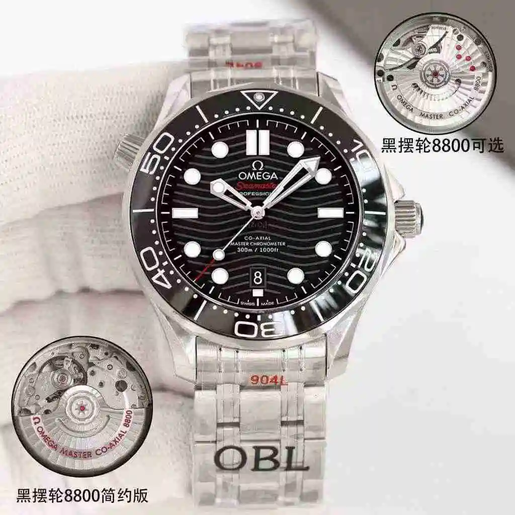 General Watches Omega Watch Men's Watch Paired with Original Fully Automatic Mechanical Movement Top Grade 316 Precision Steel Case with Mineral Super Strong Mirror Diameter 42mm kk09800 2 view 9