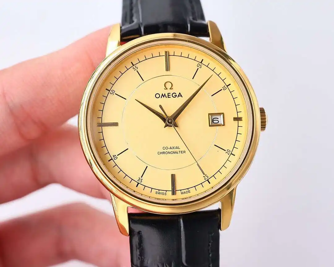 General Watches Omega Ou@mega watch men's watch with original fully automatic mechanical movement top 316 stainless steel case strap mineral super mirror diameter 40mm KK06850 1 view 6