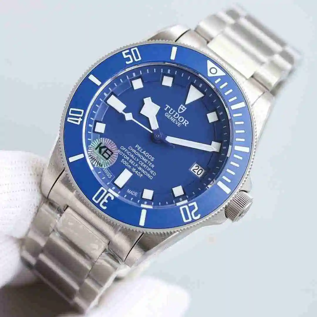 General Watches Tudor 25500TN black Blue Watch view 7