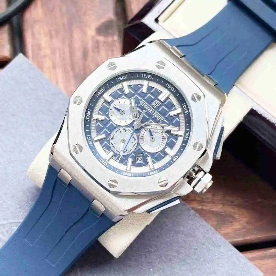 General Watches Audemars Piguet Aibi Watch Men's Watch Paired with Original Fully Automatic Mechanical Movement, Top Grade 316 Precision Steel Case with Mineral Super Strong Mirror Diameter 44mm KK06 view 5