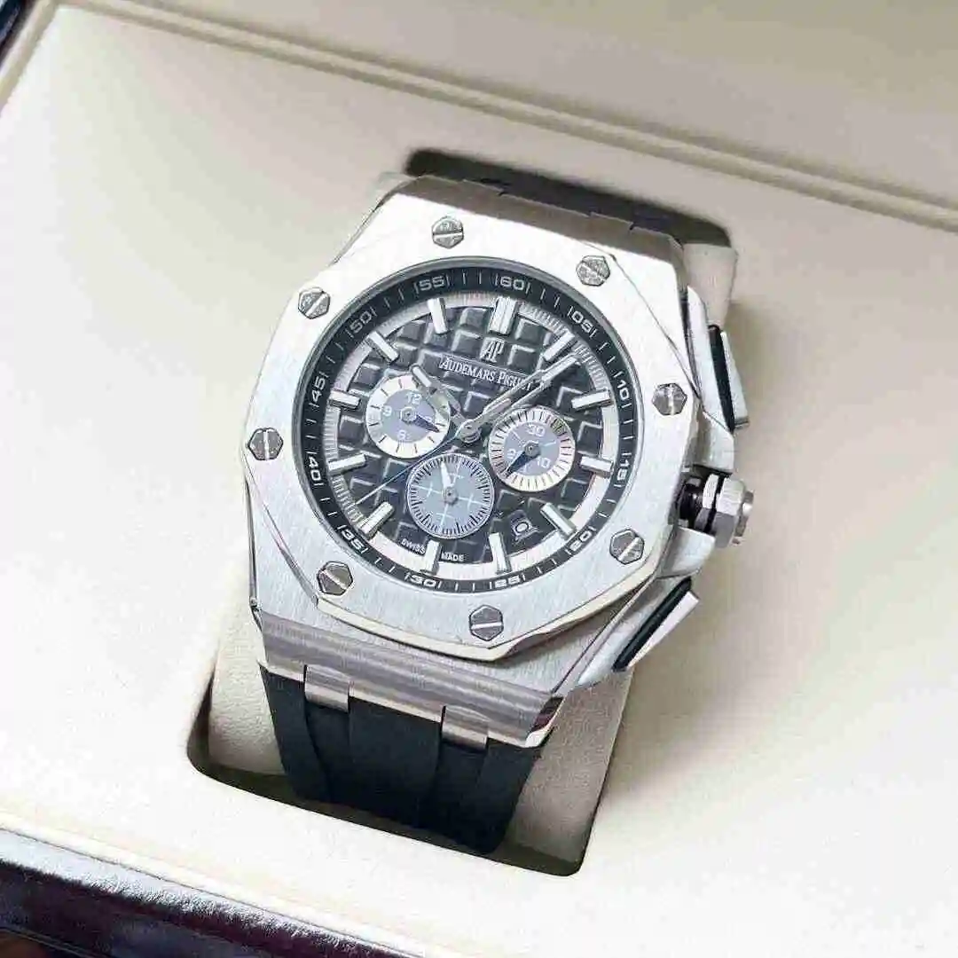General Watches Audemars Piguet Aibi Watch Men's Watch Paired with Original Fully Automatic Mechanical Movement, Top Grade 316 Precision Steel Case with Mineral Super Strong Mirror Diameter 44mm KK06 view 9