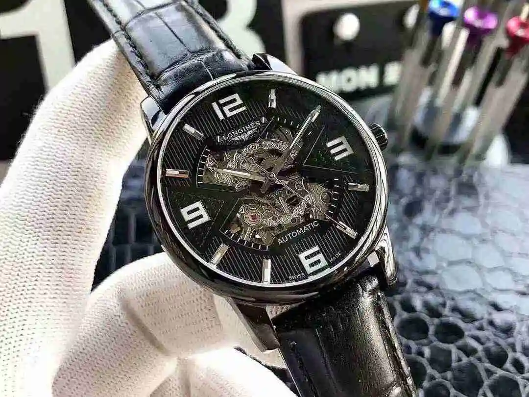 General Watches Longines Watch Men's Watch Paired with Original Fully Automatic Mechanical Movement Top Grade 316 Precision Steel Case with Mineral Super Strong Mirror Diameter 40mm KK04650 view 4