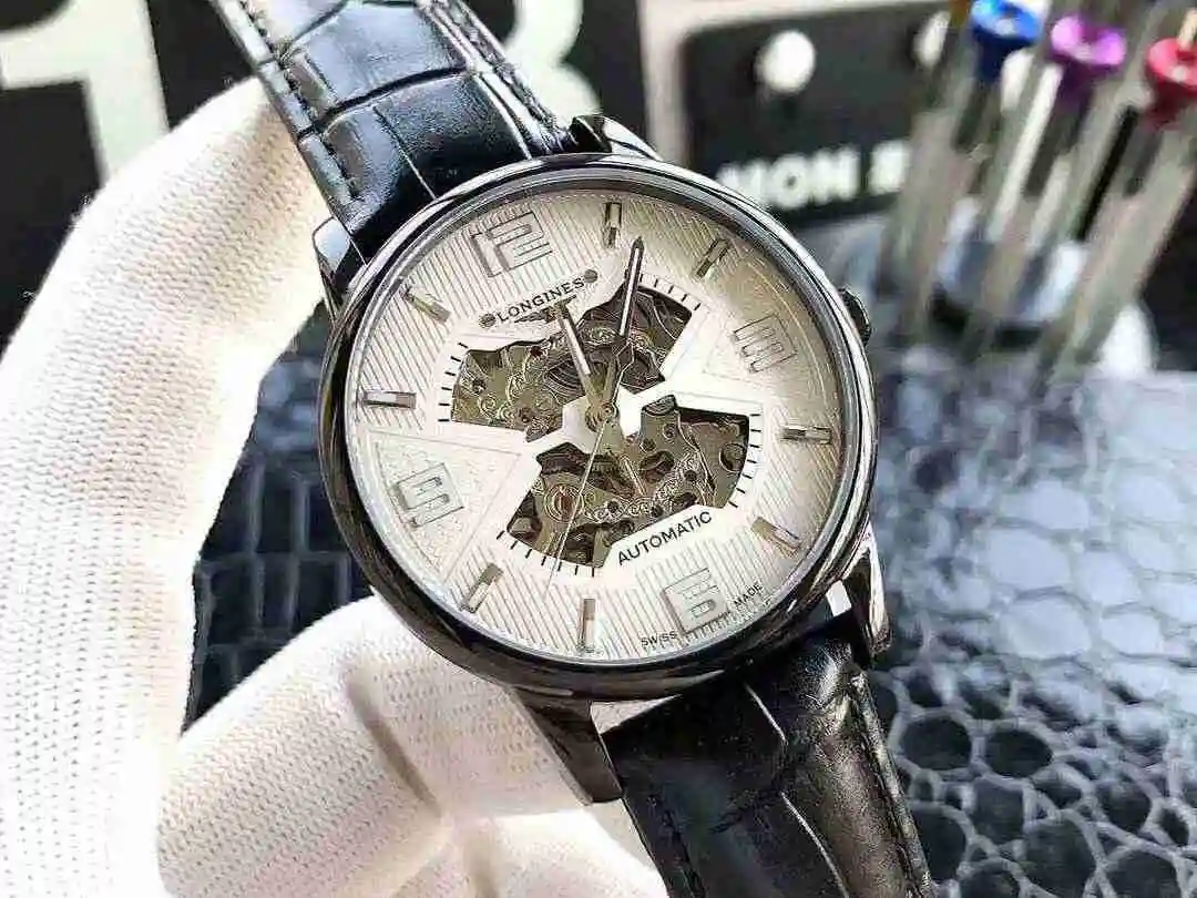 General Watches Longines Watch Men's Watch Paired with Original Fully Automatic Mechanical Movement Top Grade 316 Precision Steel Case with Mineral Super Strong Mirror Diameter 40mm KK04650 view 5