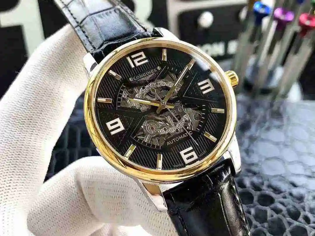 General Watches Longines Watch Men's Watch Paired with Original Fully Automatic Mechanical Movement Top Grade 316 Precision Steel Case with Mineral Super Strong Mirror Diameter 40mm KK04650 view 6