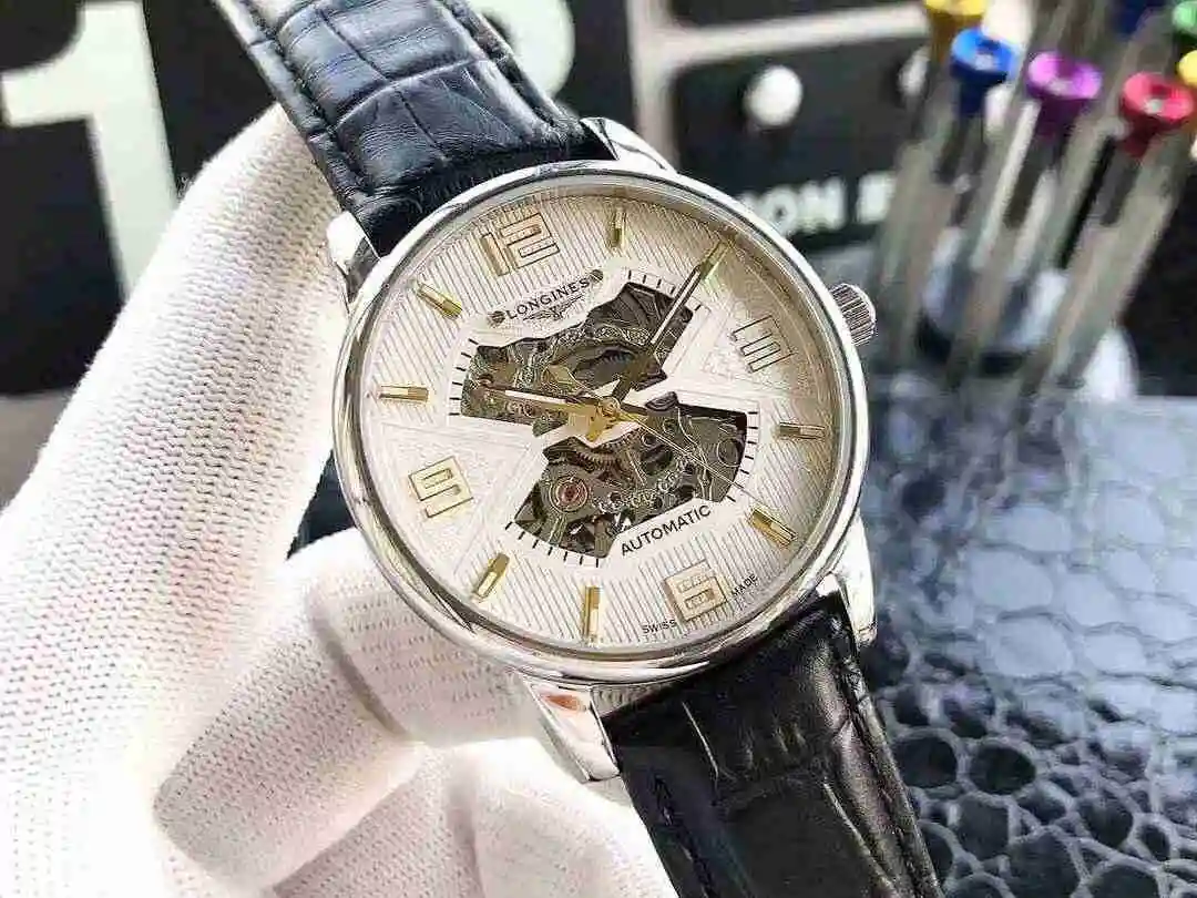 General Watches Longines Watch Men's Watch Paired with Original Fully Automatic Mechanical Movement Top Grade 316 Precision Steel Case with Mineral Super Strong Mirror Diameter 40mm KK04650 view 9