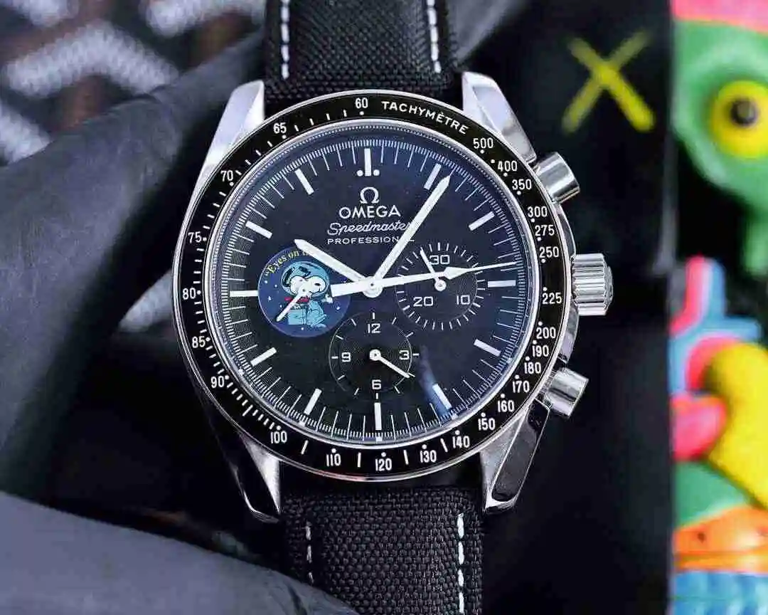 General Watches Omega Watch Men's Watch Paired with Original Fully Automatic Mechanical Movement Top Grade 316 Precision Steel Case with Mineral Super Strong Mirror Diameter 45mm KK04850 view 4