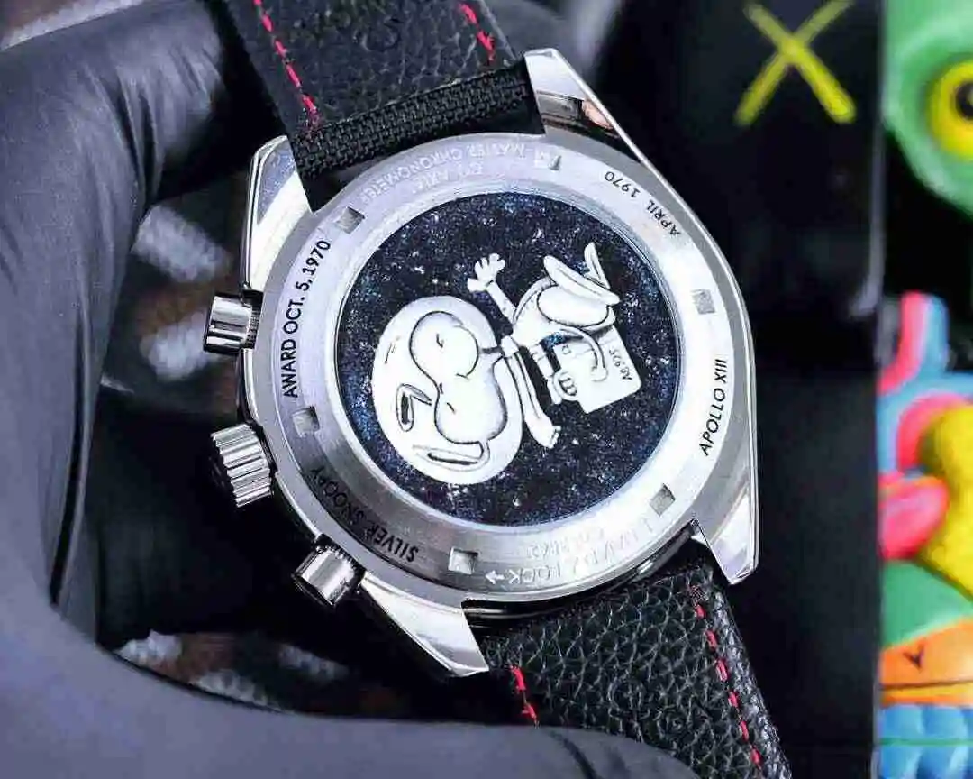 General Watches Omega Watch Men's Watch Paired with Original Fully Automatic Mechanical Movement Top Grade 316 Precision Steel Case with Mineral Super Strong Mirror Diameter 45mm KK04850 view 6