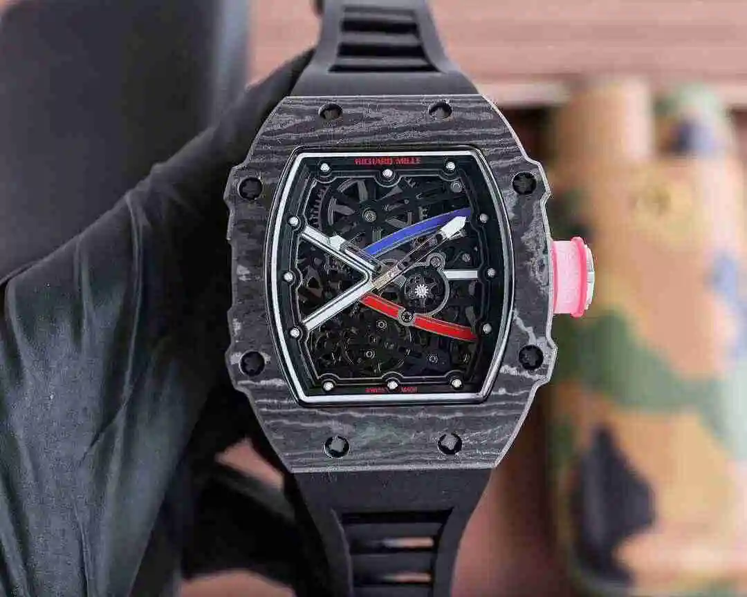 General Watches Richard Mille Richard Miller Watch Men's Watch Paired with Original Fully Automatic Mechanical Movement Top Grade 316 Precision Steel Case with Mineral Super Strong Mirror Diameter 48X42mm kk012500 view 2