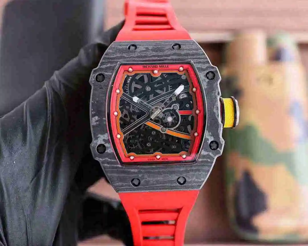 General Watches Richard Mille Richard Miller Watch Men's Watch Paired with Original Fully Automatic Mechanical Movement Top Grade 316 Precision Steel Case with Mineral Super Strong Mirror Diameter 48X42mm kk012500 view 3