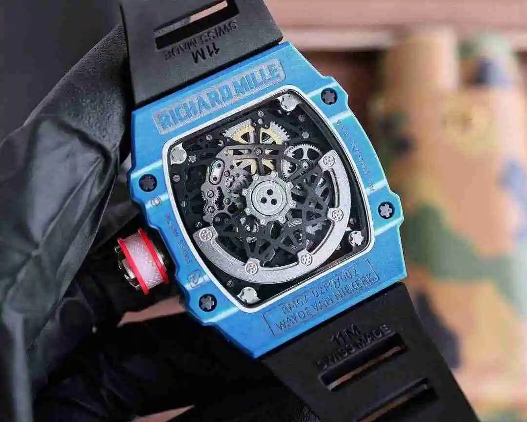 General Watches Richard Mille Richard Miller Watch Men's Watch Paired with Original Fully Automatic Mechanical Movement Top Grade 316 Precision Steel Case with Mineral Super Strong Mirror Diameter 48X42mm kk012500 view 6