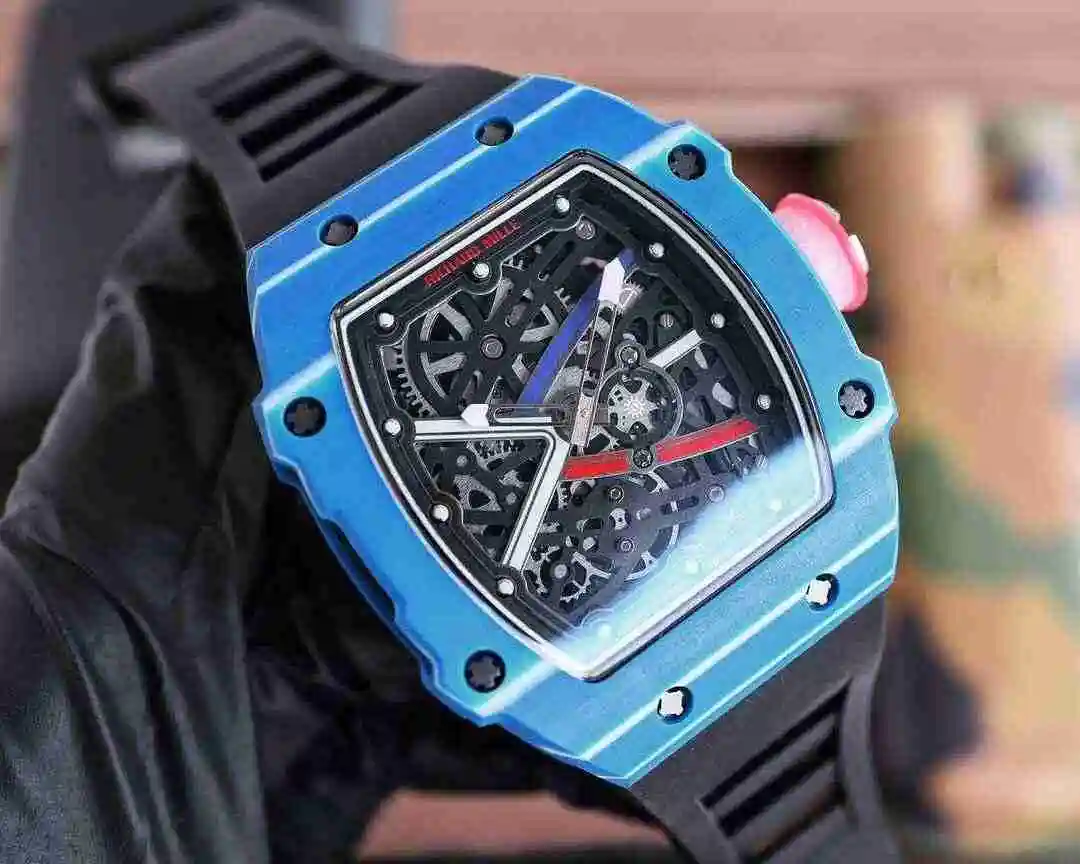General Watches Richard Mille Richard Miller Watch Men's Watch Paired with Original Fully Automatic Mechanical Movement Top Grade 316 Precision Steel Case with Mineral Super Strong Mirror Diameter 48X42mm kk012500 view 9