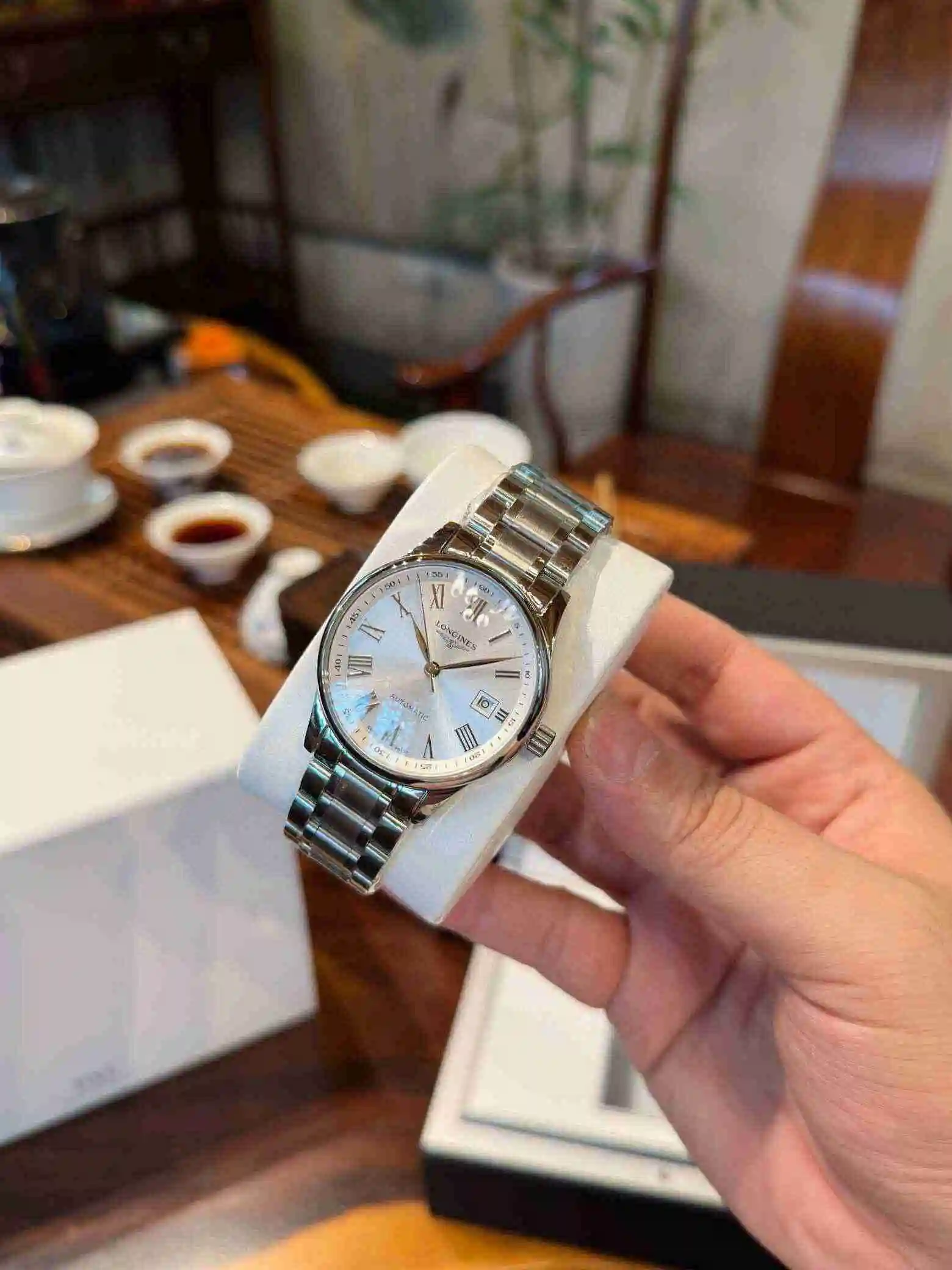General Watches Longines Watch Men's Watch Paired with Original Fully Automatic Mechanical Movement Top Grade 316 Precision Steel Case with Mineral Super Strong Mirror Diameter 40mm KK04 2 view 5