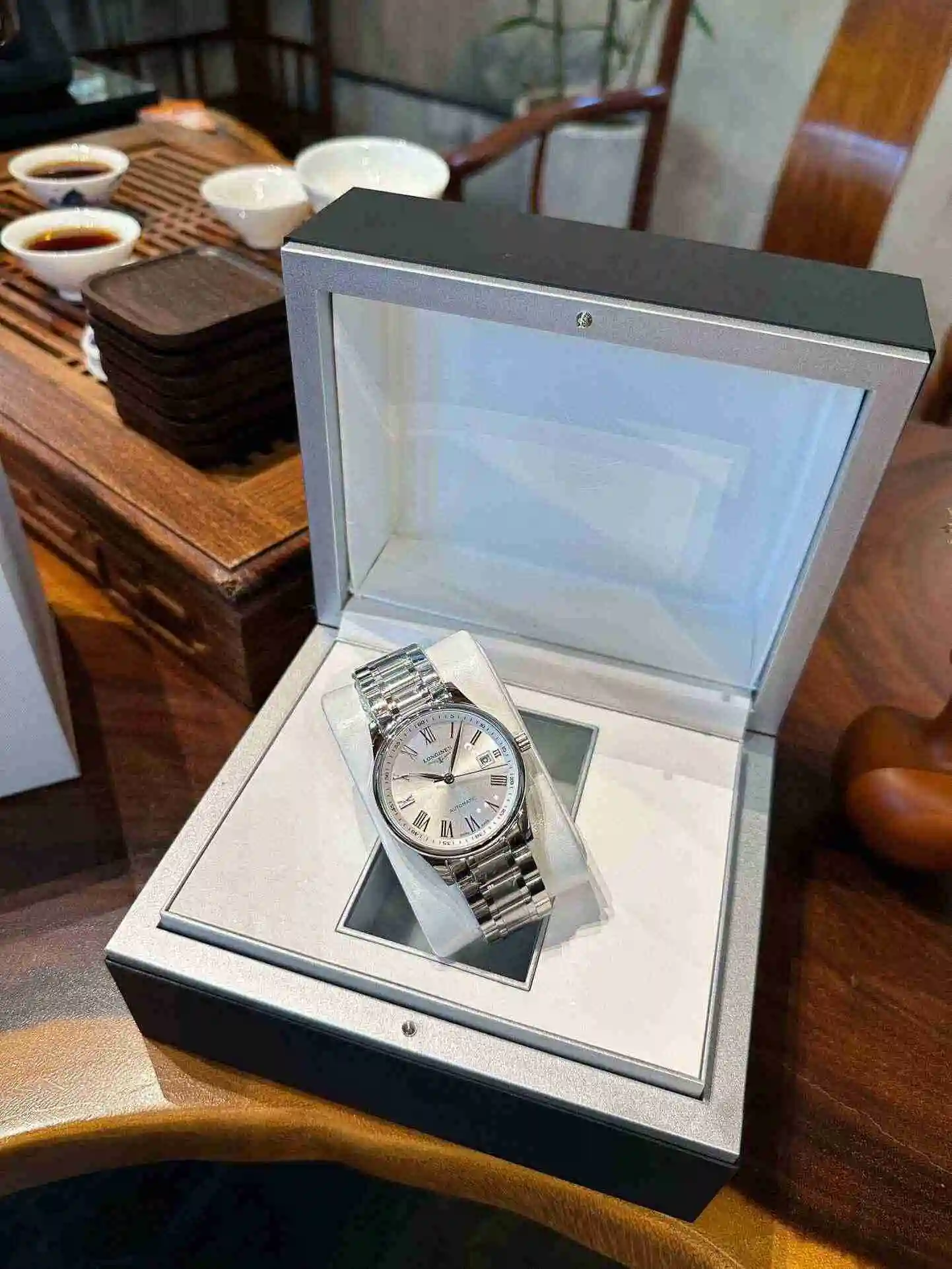 General Watches Longines Watch Men's Watch Paired with Original Fully Automatic Mechanical Movement Top Grade 316 Precision Steel Case with Mineral Super Strong Mirror Diameter 40mm KK04 2 view 6