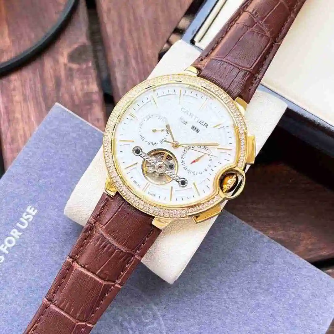 General Watches Cartier Watch Men's Watch Paired with Original Fully Automatic Mechanical Movement Top Grade 316 Precision Steel Case with Mineral Super Strong Mirror Diameter 44mm KK06250 1 view 4