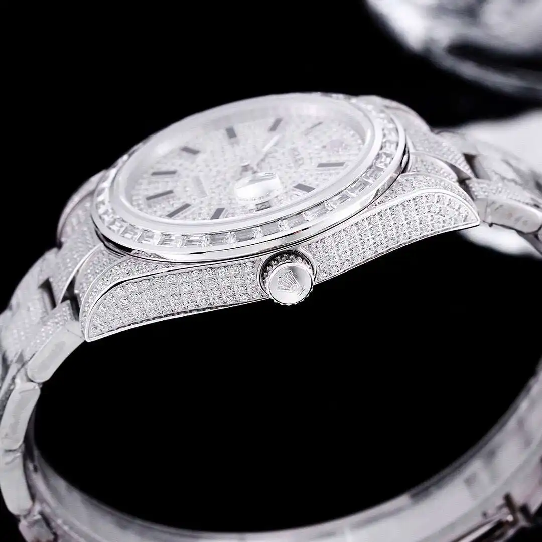 General Watches Rolex watches men's watch with original fully automatic mechanical movement top 316 stainless steel case strap mineral super mirror diameter 41mm KK010500 view 5