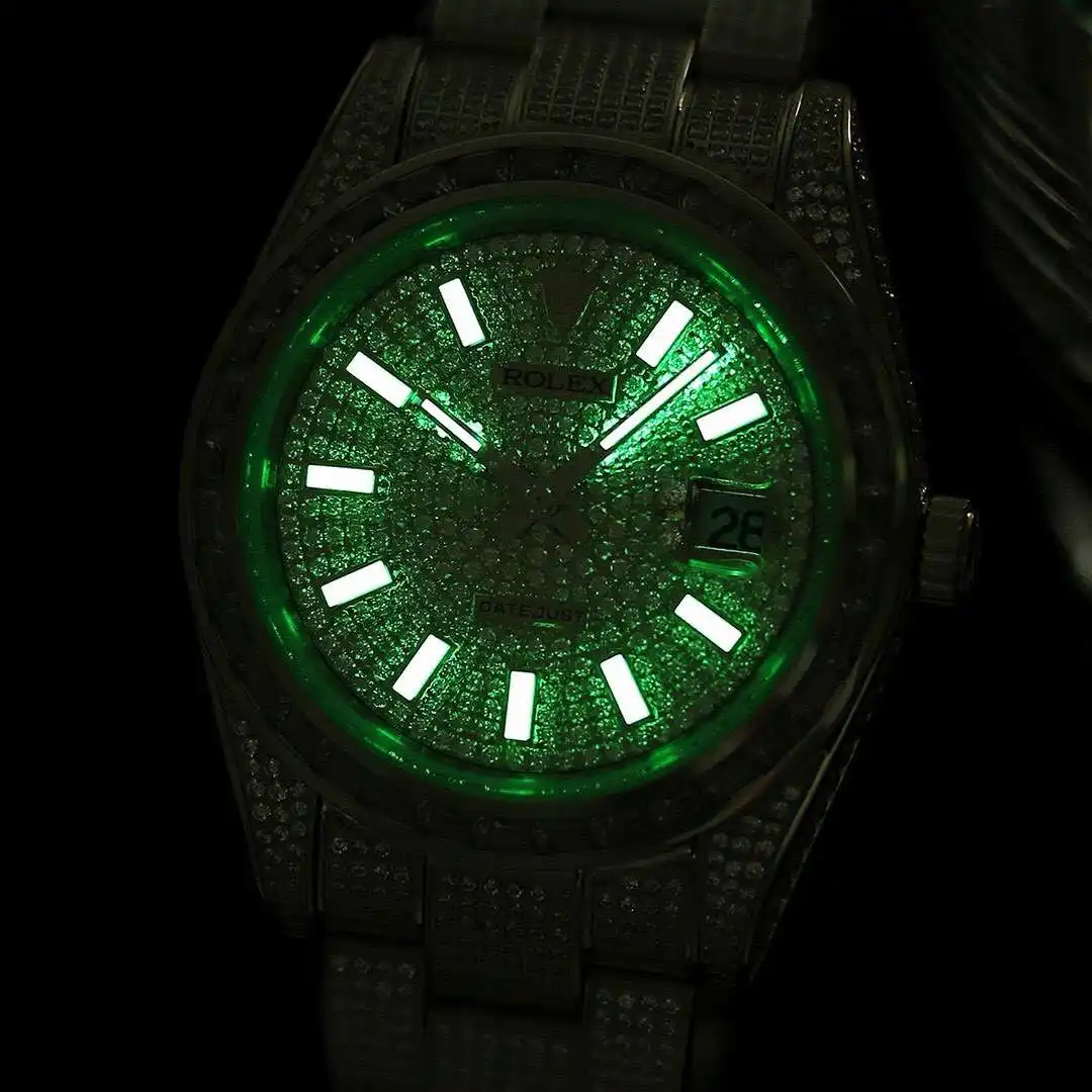 General Watches Rolex watches men's watch with original fully automatic mechanical movement top 316 stainless steel case strap mineral super mirror diameter 41mm KK010500 view 6