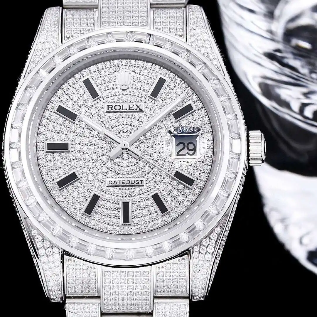 General Watches Rolex watches men's watch with original fully automatic mechanical movement top 316 stainless steel case strap mineral super mirror diameter 41mm KK010500 view 7