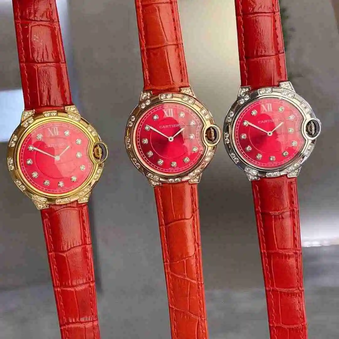 General Watches Cartier Watch Women's Watch Paired with Original Fully Automatic Mechanical Movement Top Grade 316 Precision Steel Case with Mineral Super Strong Mirror Diameter 36mm KK view 2