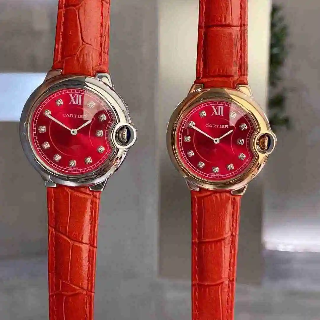 General Watches Cartier Watch Women's Watch Paired with Original Fully Automatic Mechanical Movement Top Grade 316 Precision Steel Case with Mineral Super Strong Mirror Diameter 36mm KK view 3