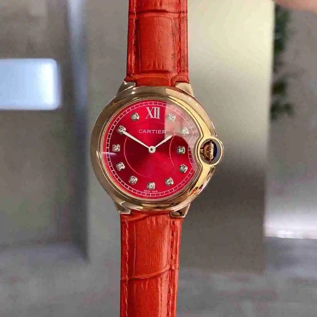 General Watches Cartier Watch Women's Watch Paired with Original Fully Automatic Mechanical Movement Top Grade 316 Precision Steel Case with Mineral Super Strong Mirror Diameter 36mm KK view 4