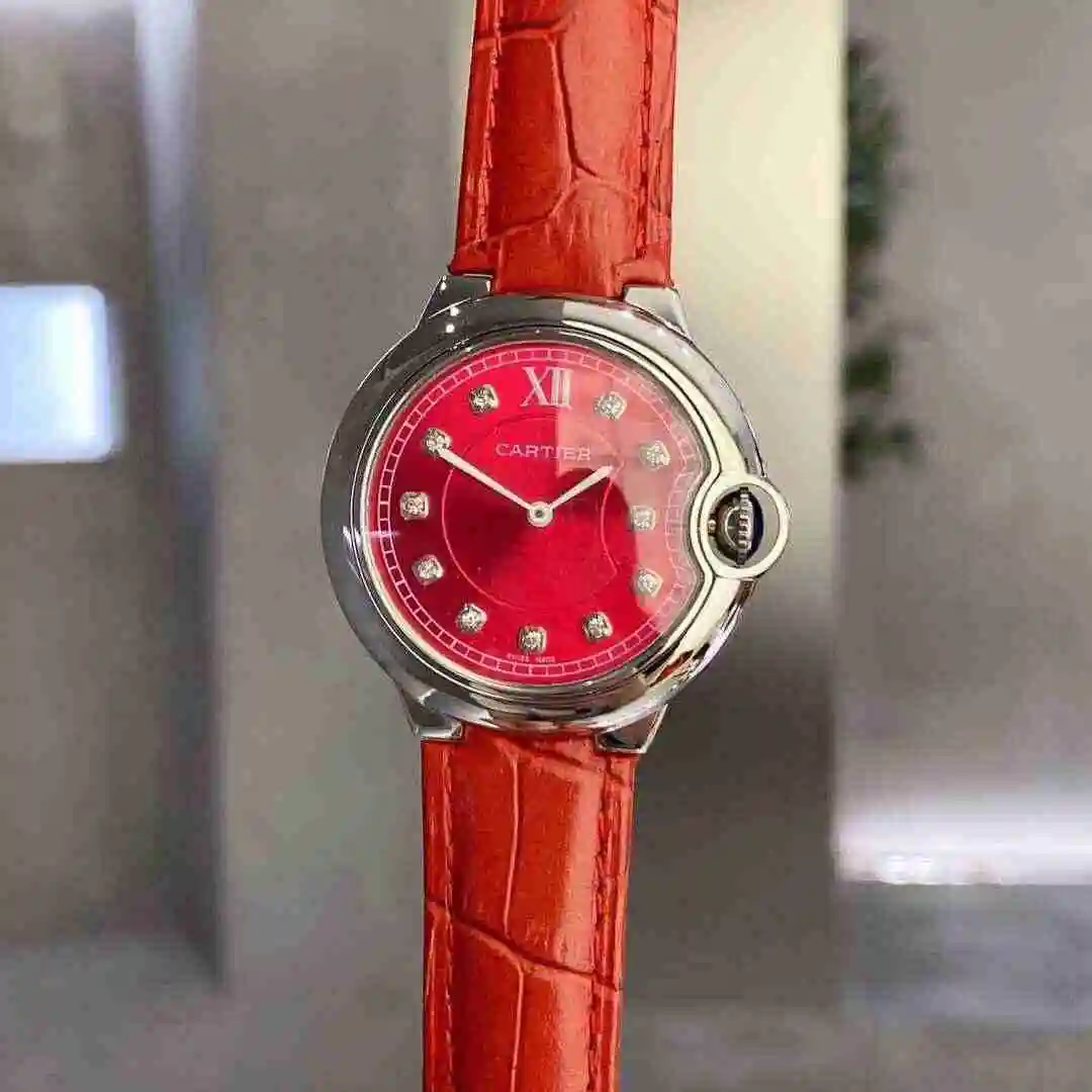 General Watches Cartier Watch Women's Watch Paired with Original Fully Automatic Mechanical Movement Top Grade 316 Precision Steel Case with Mineral Super Strong Mirror Diameter 36mm KK view 5
