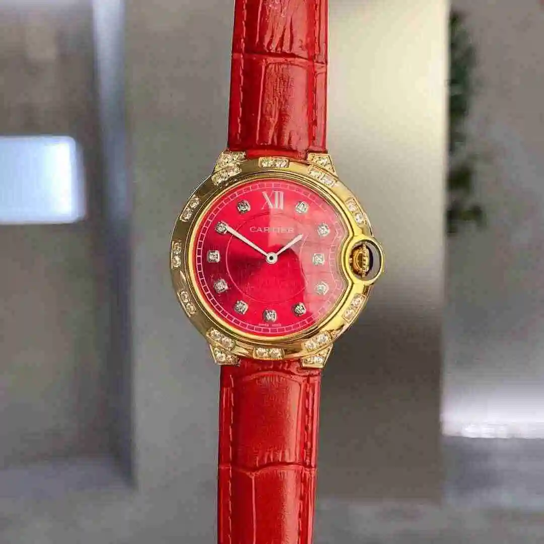 General Watches Cartier Watch Women's Watch Paired with Original Fully Automatic Mechanical Movement Top Grade 316 Precision Steel Case with Mineral Super Strong Mirror Diameter 36mm KK view 6