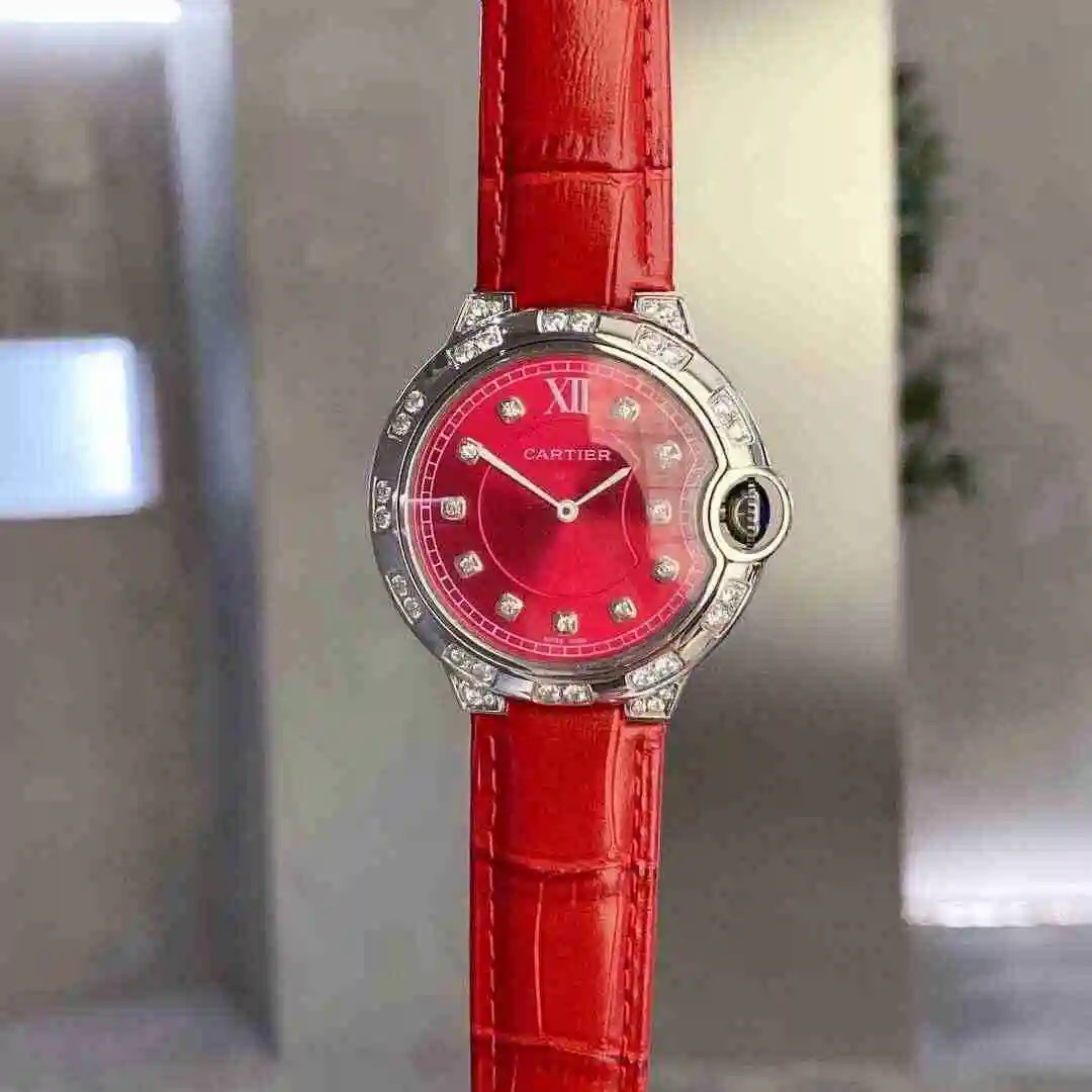 General Watches Cartier Watch Women's Watch Paired with Original Fully Automatic Mechanical Movement Top Grade 316 Precision Steel Case with Mineral Super Strong Mirror Diameter 36mm KK view 8