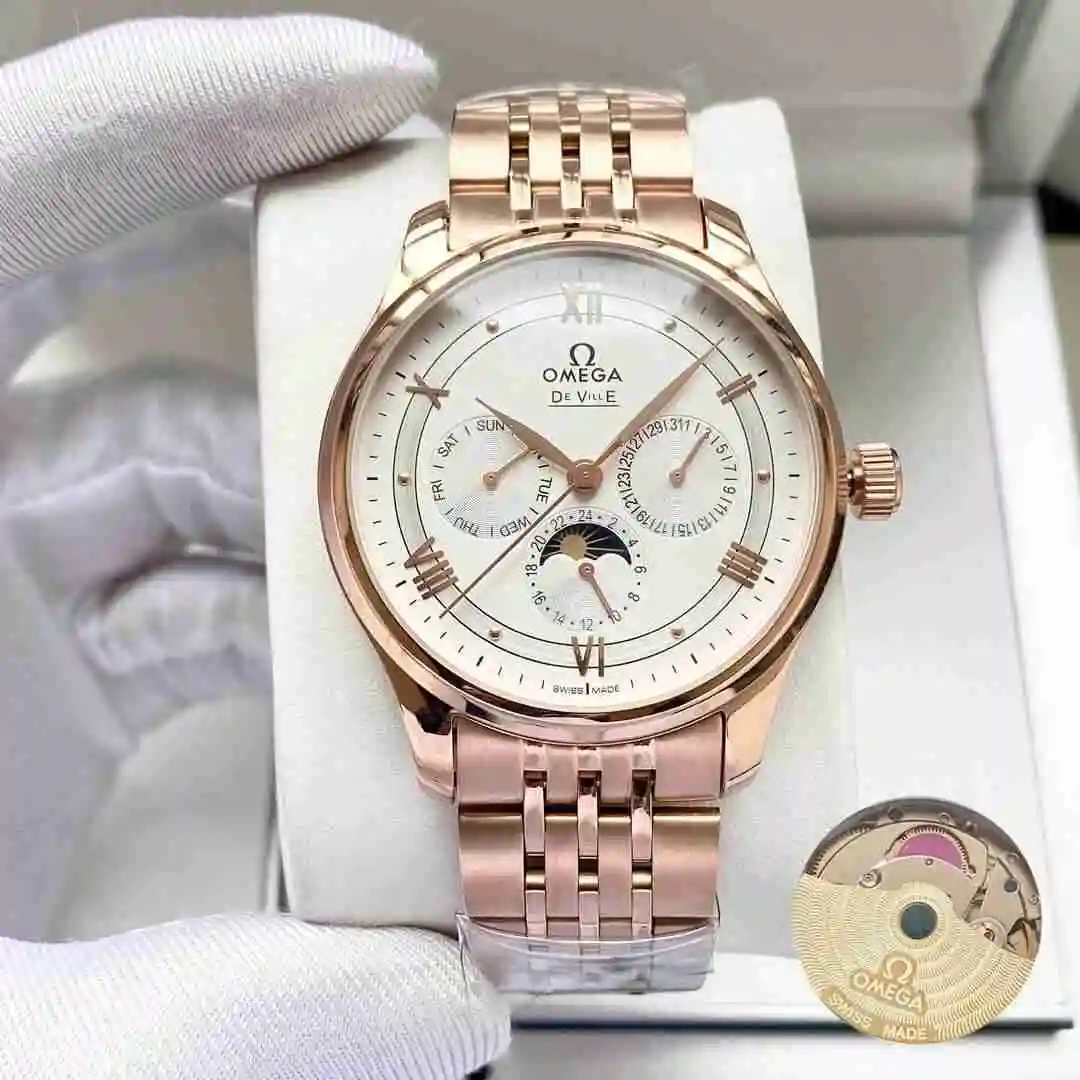 General Watches Omega Watch Men's Watch Paired with Original Fully Automatic Mechanical Movement Top Grade 316 Precision Steel Case with Mineral Super Strong Mirror Diameter 40mm KK05050 view 6