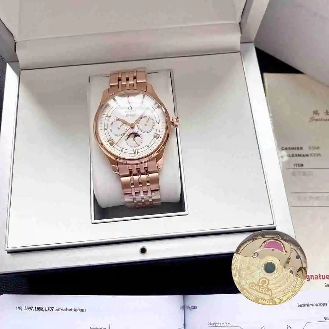 General Watches Omega Watch Men's Watch Paired with Original Fully Automatic Mechanical Movement Top Grade 316 Precision Steel Case with Mineral Super Strong Mirror Diameter 40mm KK05050 view 7