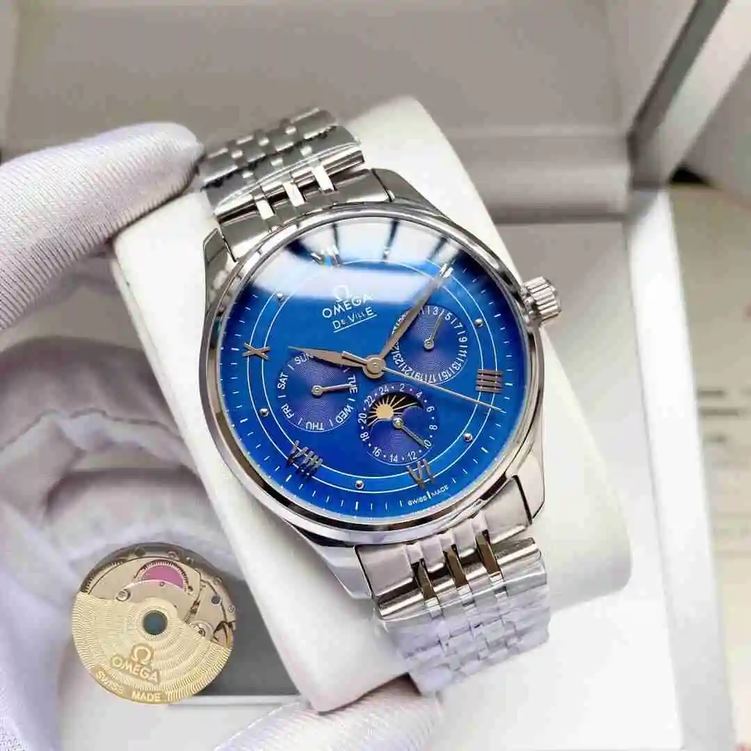 General Watches Omega Watch Men's Watch Paired with Original Fully Automatic Mechanical Movement Top Grade 316 Precision Steel Case with Mineral Super Strong Mirror Diameter 40mm KK05050 view 8