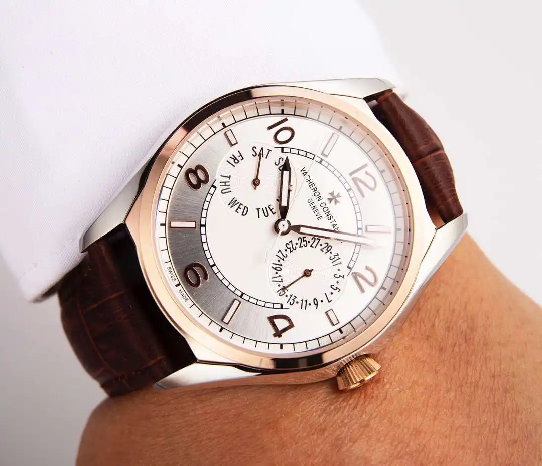 General Watches Vacheron Constantin @Denton watch men's watch with original fully automatic mechanical movement top 316 stainless steel case strap mineral super mirror diameter 41mm KK03250 1 view 7