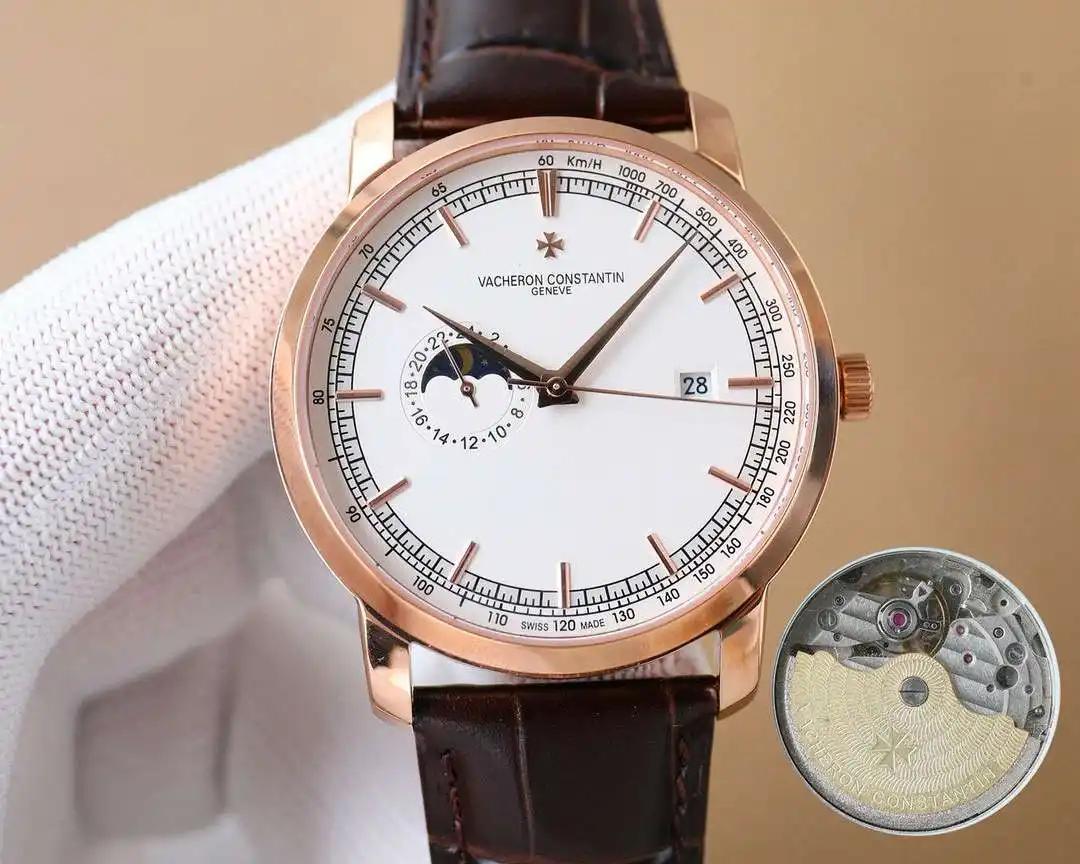 General Watches Watch Men's watch with original fully automatic mechanical movement, top-grade 316 stainless steel case and strap, mineral super mirror, diameter 41cm KK07850 2 view 5