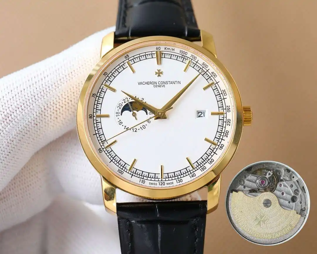 General Watches Watch Men's watch with original fully automatic mechanical movement, top-grade 316 stainless steel case and strap, mineral super mirror, diameter 41cm KK07850 2 view 6