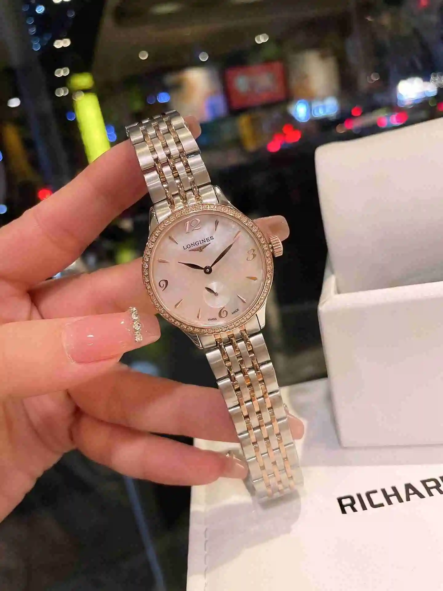 General Watches Longines Watch Women's Watch Paired with Original Fully Automatic Mechanical Movement Top Grade 316 Precision Steel Case with Mineral Super Strong Mirror Diameter 32mm KK02650 1 view 5