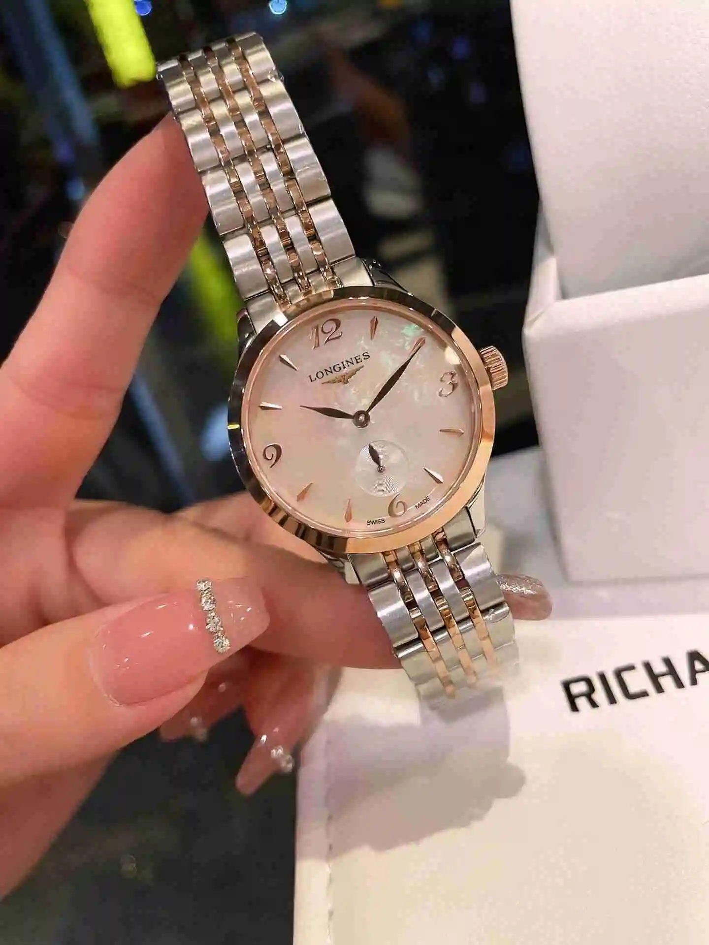 General Watches Longines Watch Women's Watch Paired with Original Fully Automatic Mechanical Movement Top Grade 316 Precision Steel Case with Mineral Super Strong Mirror Diameter 32mm KK02650 1 view 6