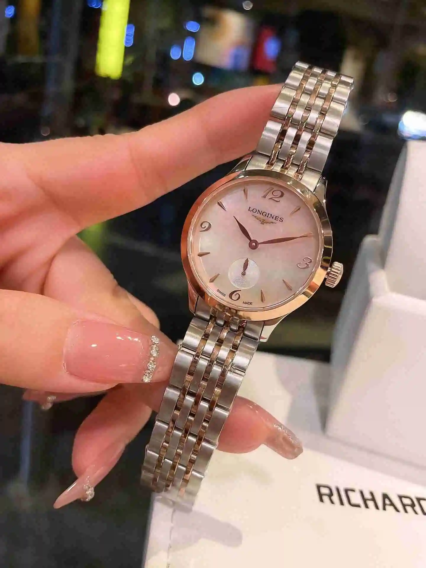 General Watches Longines Watch Women's Watch Paired with Original Fully Automatic Mechanical Movement Top Grade 316 Precision Steel Case with Mineral Super Strong Mirror Diameter 32mm KK02650 1 view 7