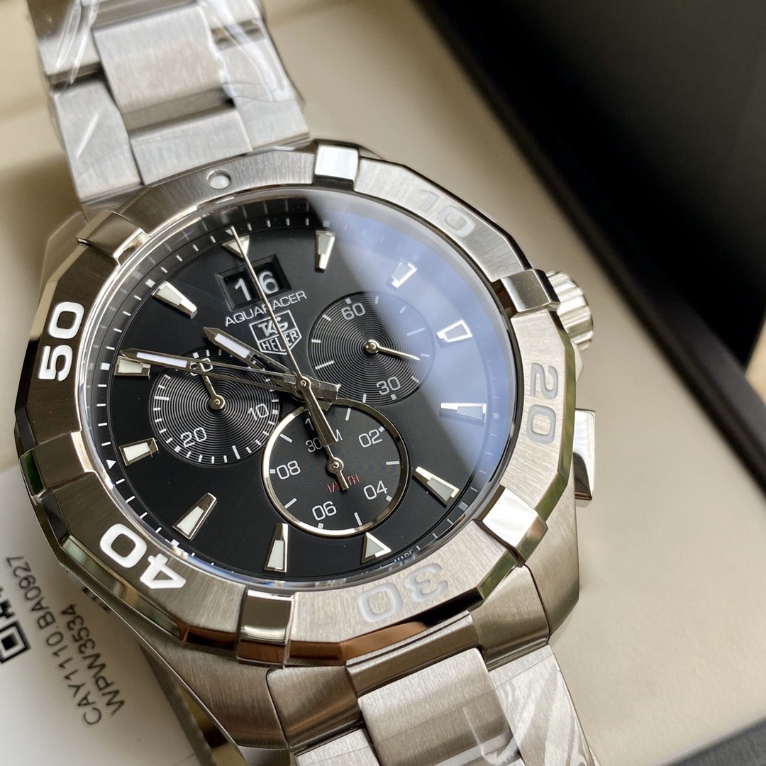 TAG Heuer Aquaracer Stainless Steel Quartz 43mm Watch view 2