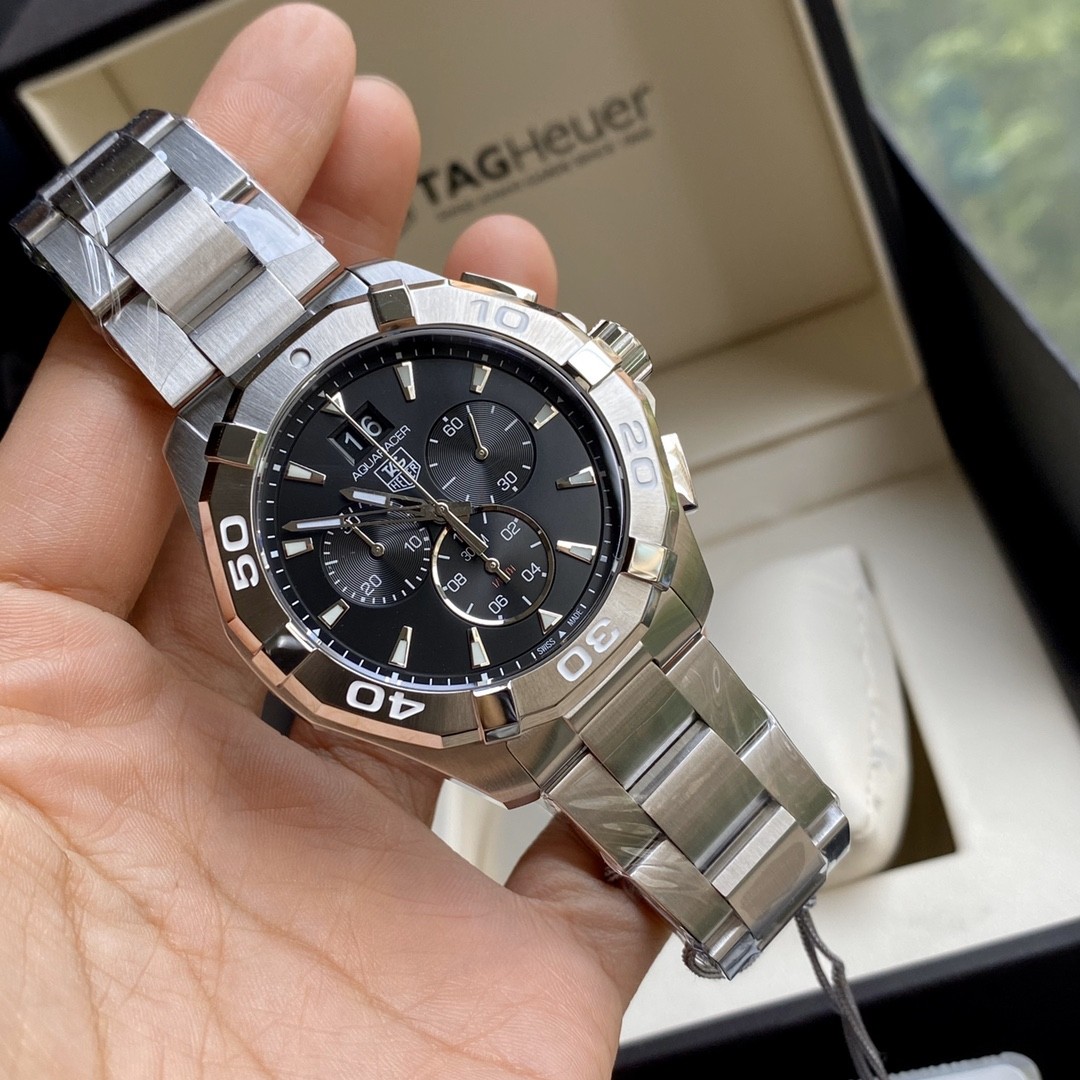 TAG Heuer Aquaracer Stainless Steel Quartz 43mm Watch view 6