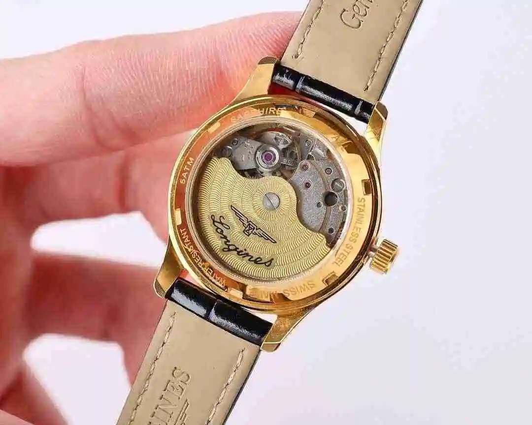 General Watches Longines watch for women with original fully automatic mechanical movement, top grade 316 precision steel case with mineral super strong mirror diameter 33mm kk07800 3 view 3