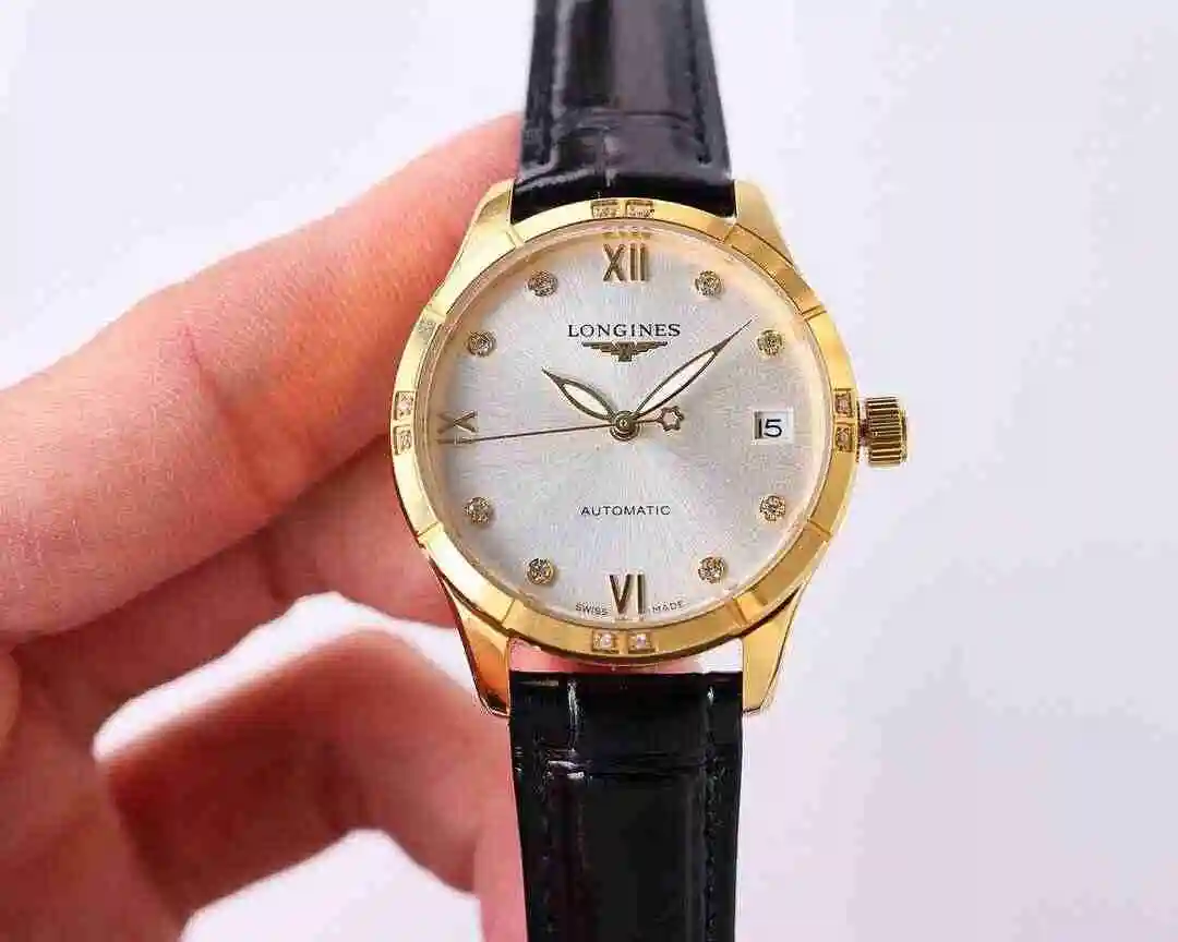 General Watches Longines watch for women with original fully automatic mechanical movement, top grade 316 precision steel case with mineral super strong mirror diameter 33mm kk07800 3 view 6